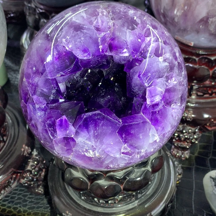 水晶乌拉圭开口笑未镶嵌a***n