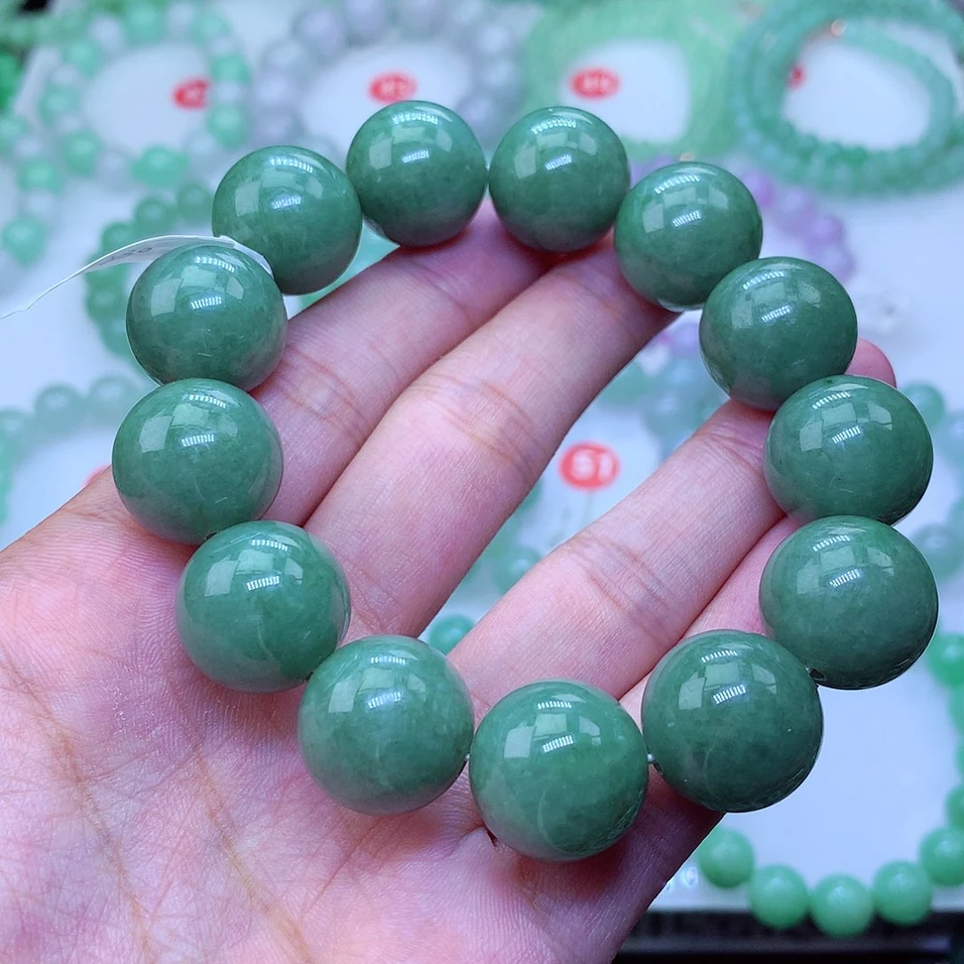 翡翠未镶嵌毛衣链卡17