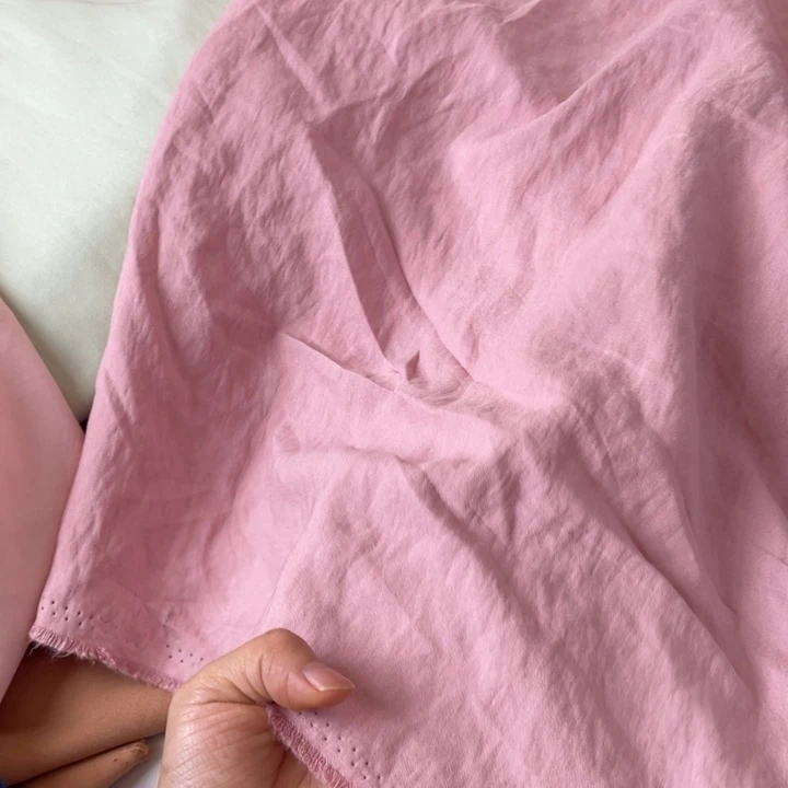 天丝（莱赛尔纤维）皮粉天丝亚麻2米