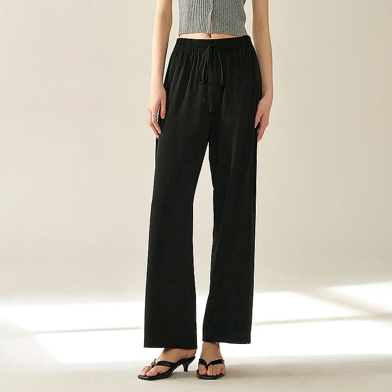 【小余专属】MOFAN摩凡秋新款黑色休闲裤MOK471642