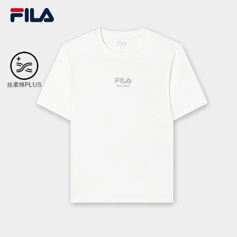 Fila/斐乐春夏欧若风【丝柔棉PLUS】户外女运动短袖T恤F11W525102F