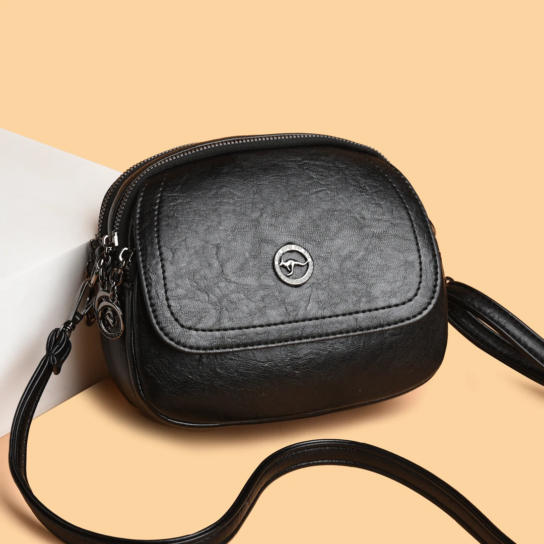 新款时尚百搭潮流女包单肩斜挎包2089黑色