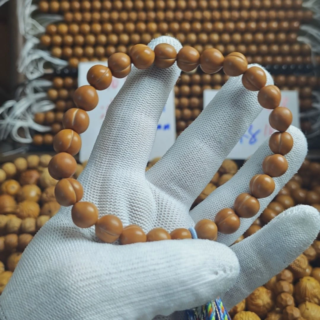 手串猴头核桃全品馒头料红油核屁桃光面10.5mm