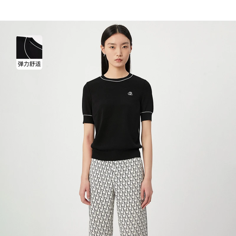 【CADIDL】针织小衫短款百搭春夏经典款舒适CZ01583W0