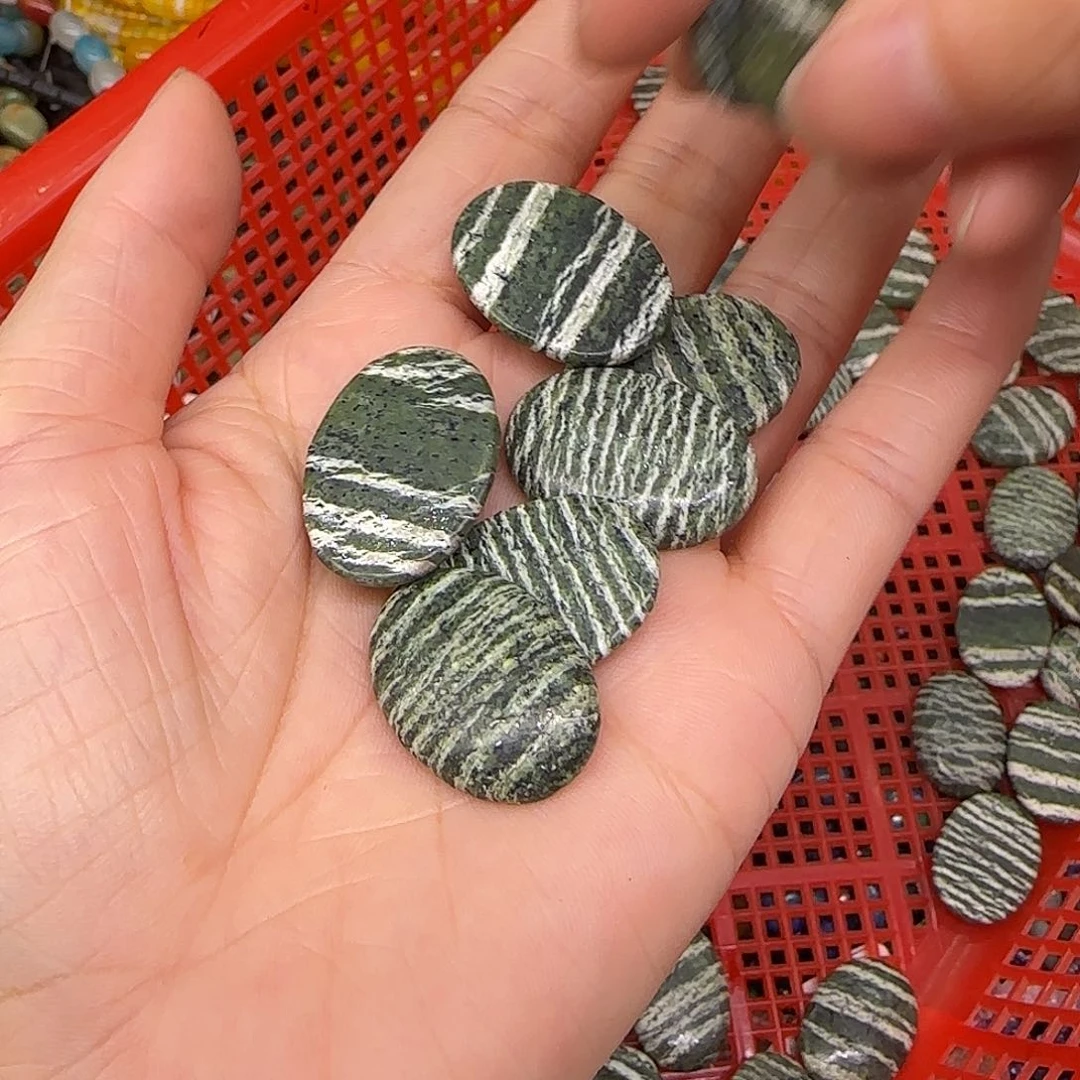 玛瑙/玉髓合金珠宝半成品银线石2颗