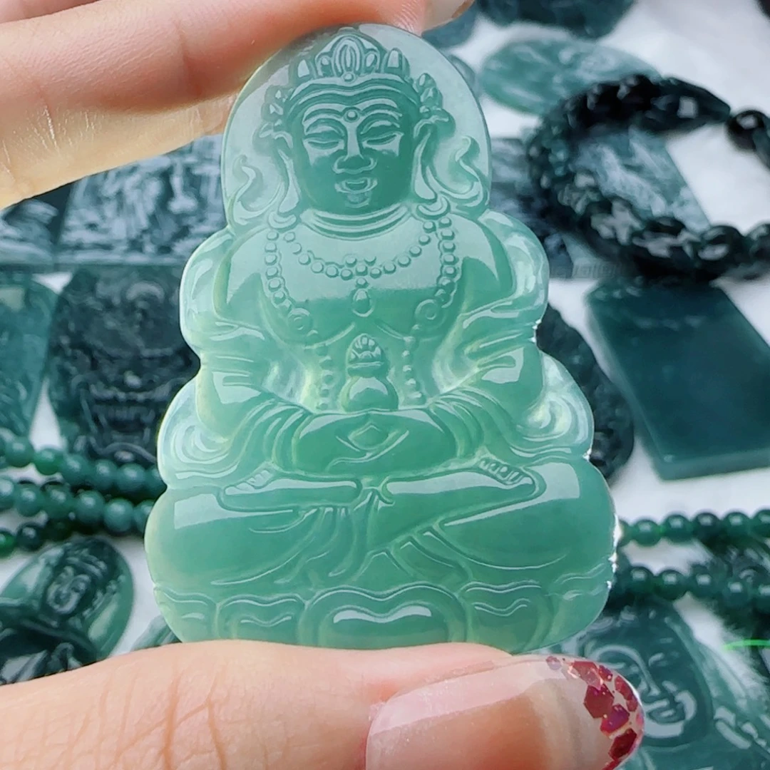 颈饰未镶嵌翡翠多样性发货天然的A货翡翠