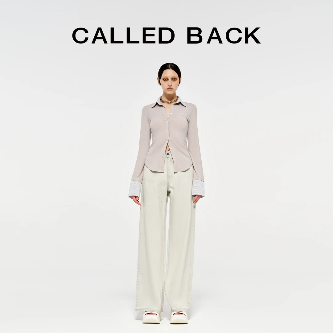 CALLED BACK老钱风牛仔裤直筒百搭宽松休闲裤高腰时尚240990