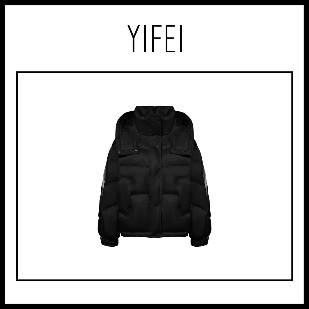 【艺菲专属】气质短款连帽休闲高充绒云朵泡芙鹅绒服MT035