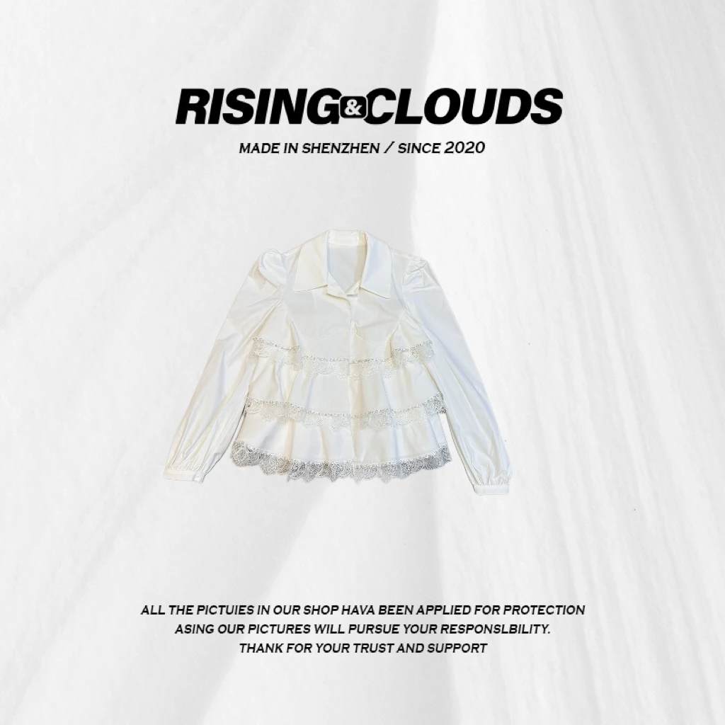 RISING&CLOUDS小云姐【归舟】早春欧若风显瘦蛋糕外套020476