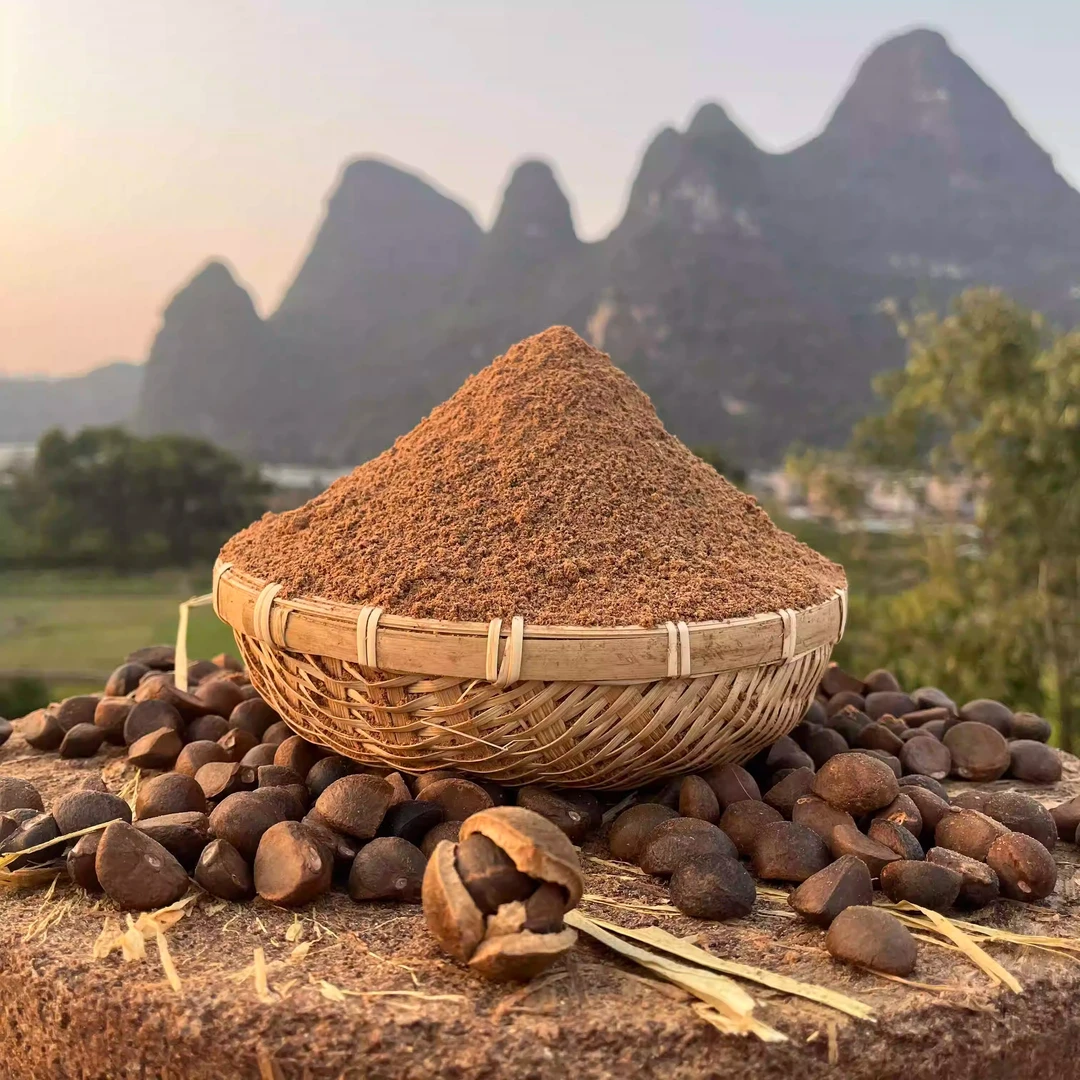 茶麸粉茶籽粉茶枯粉侧柏叶粉正宗纯天然洗头粉无添加去油去屑防掉
