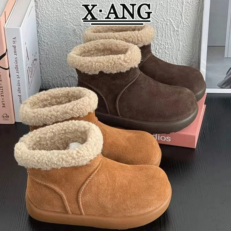 老牛大土豆全新升级2025冬季氛围感雪地靴x