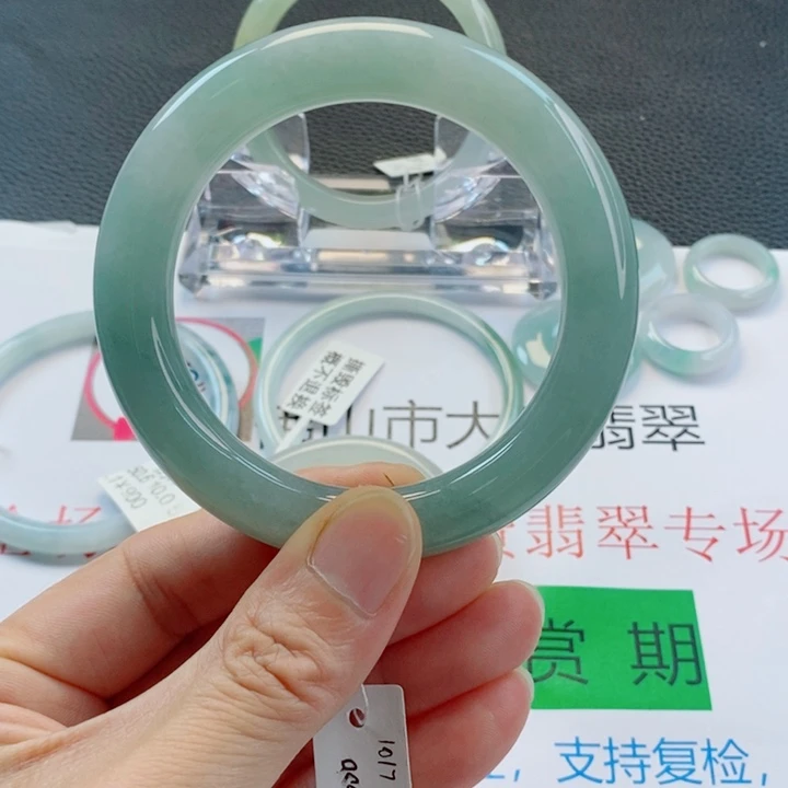 未镶嵌手镯翡翠胖圆条手镯56-57圈口