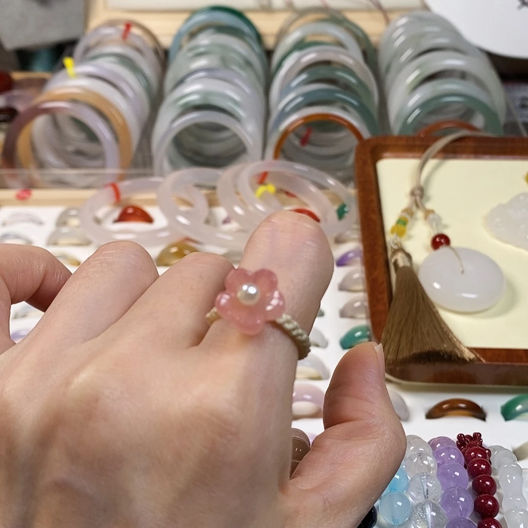 玛瑙/玉髓戒指未镶嵌