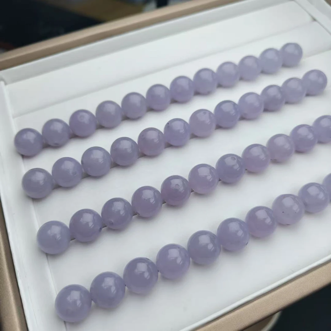 缅料A货卡12mm 茄紫单珠 (多样性发货）（编号3)