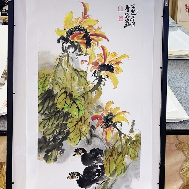 国画张圣敏先生纯手绘作品