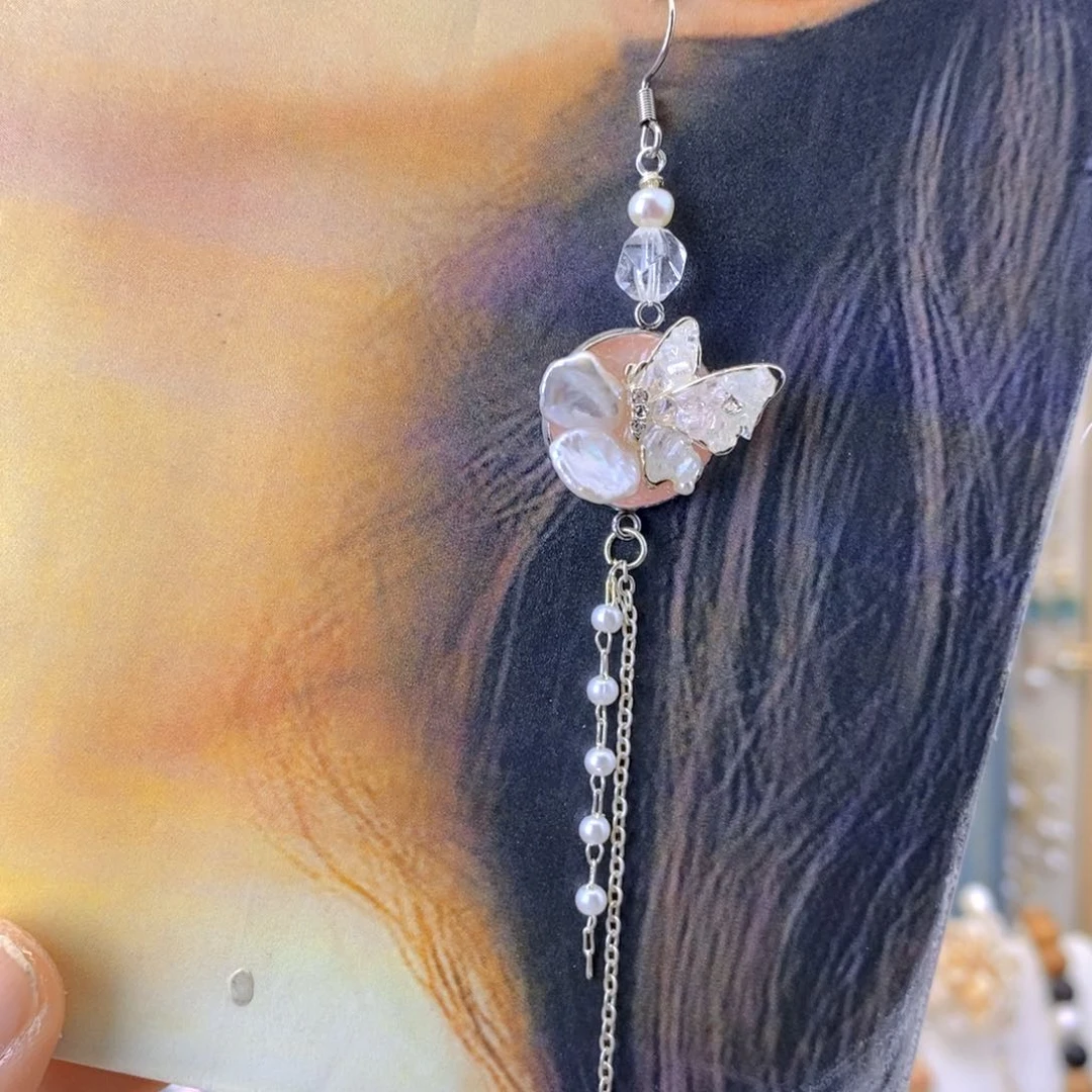 未镶嵌淡水珍珠耳饰