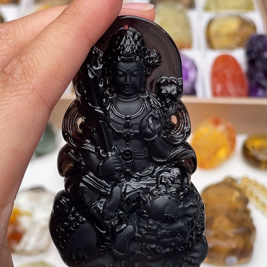 未镶嵌颈饰水晶定制吊坠文殊