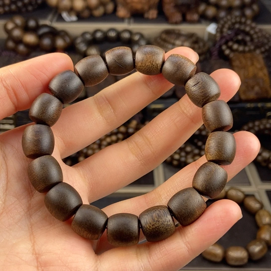 沉香手串大**9越南芽庄白棋楠