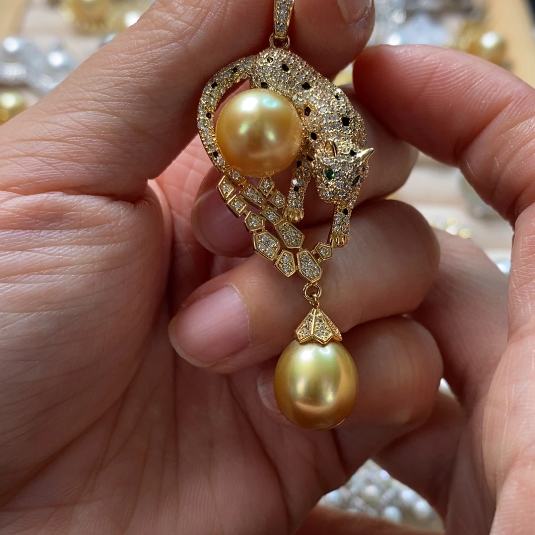 海水珍珠颈饰银S925镶嵌