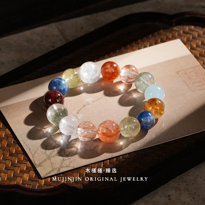 【左左专属】木槿槿「心愿9」天然水晶手链女款约12m时尚百搭手串