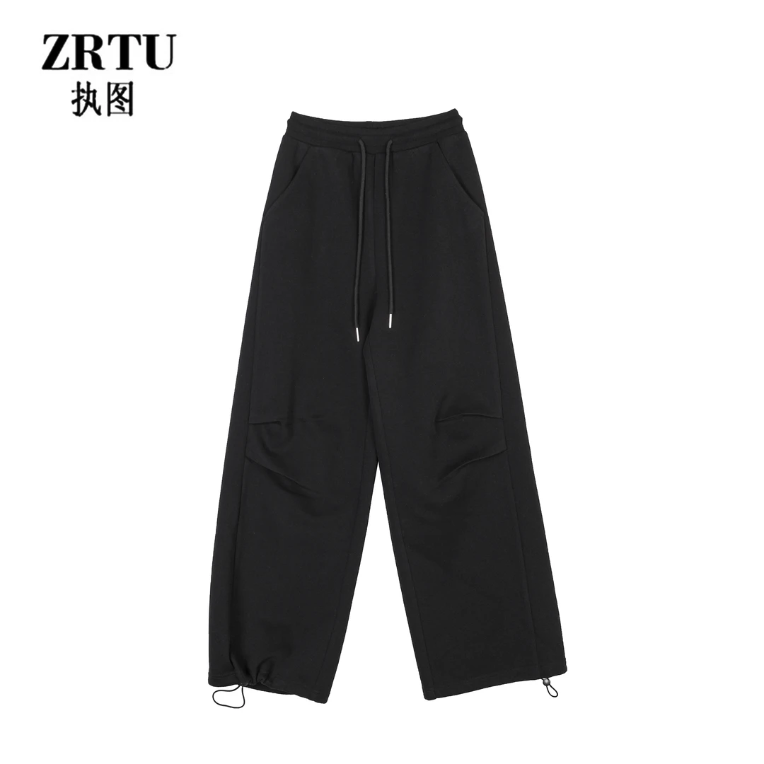 ZRTU/执图2025新款女装休闲裤松高街宽松百搭长裤ZR1688