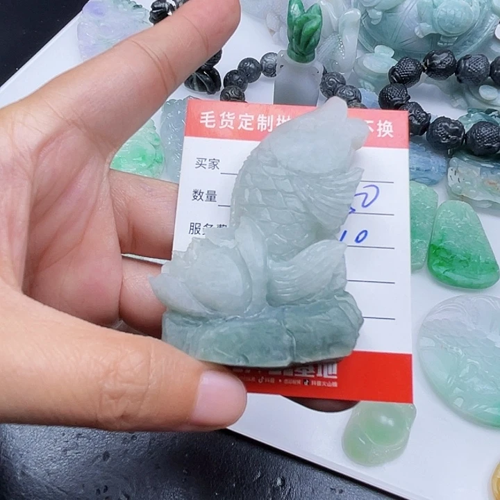 蓝***天定制翡翠未镶嵌翡翠