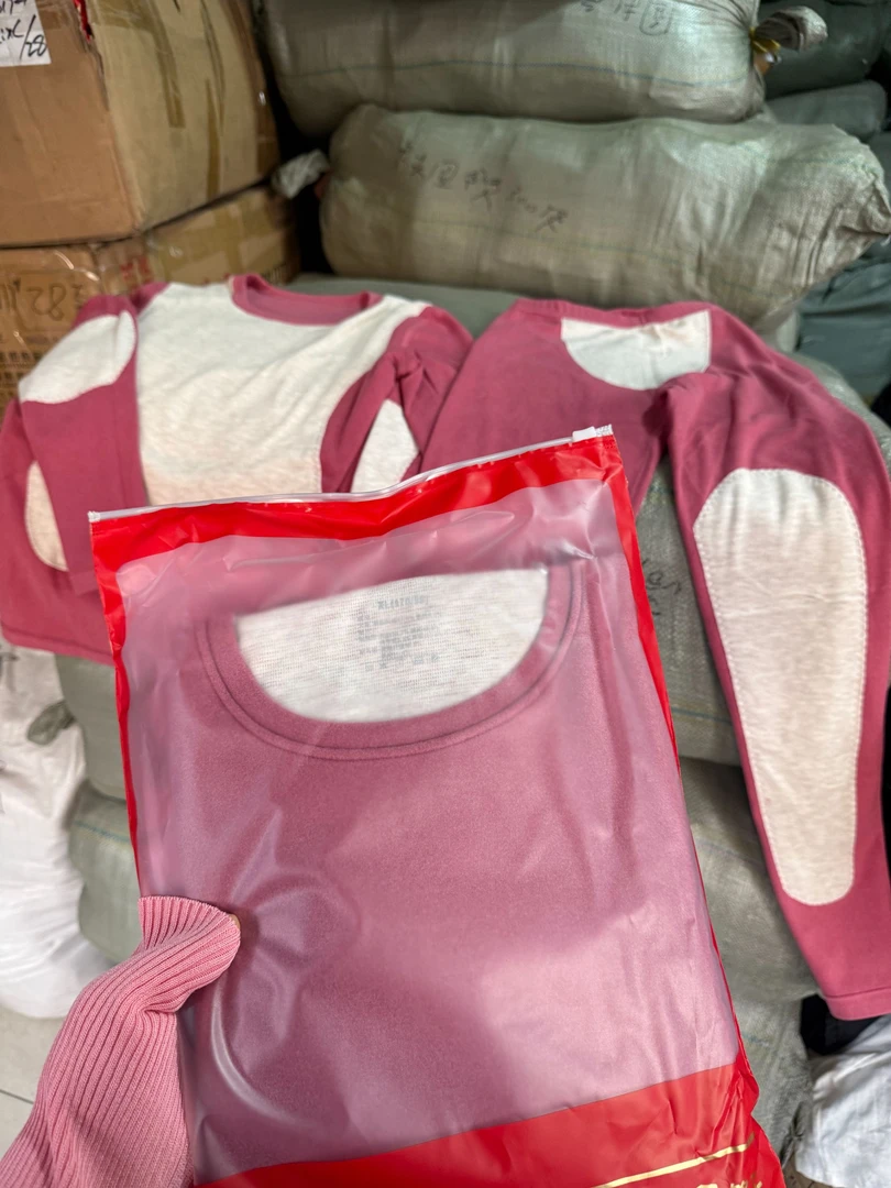 双层护膝护腰 女士圆领加厚套装