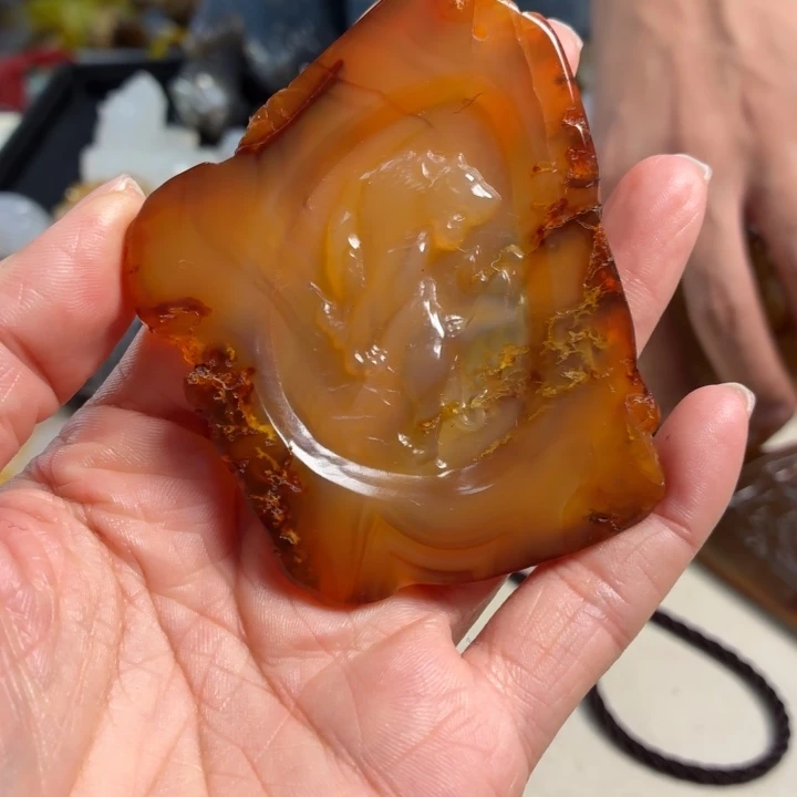 玛瑙/玉髓未镶嵌吊坠(不含链)