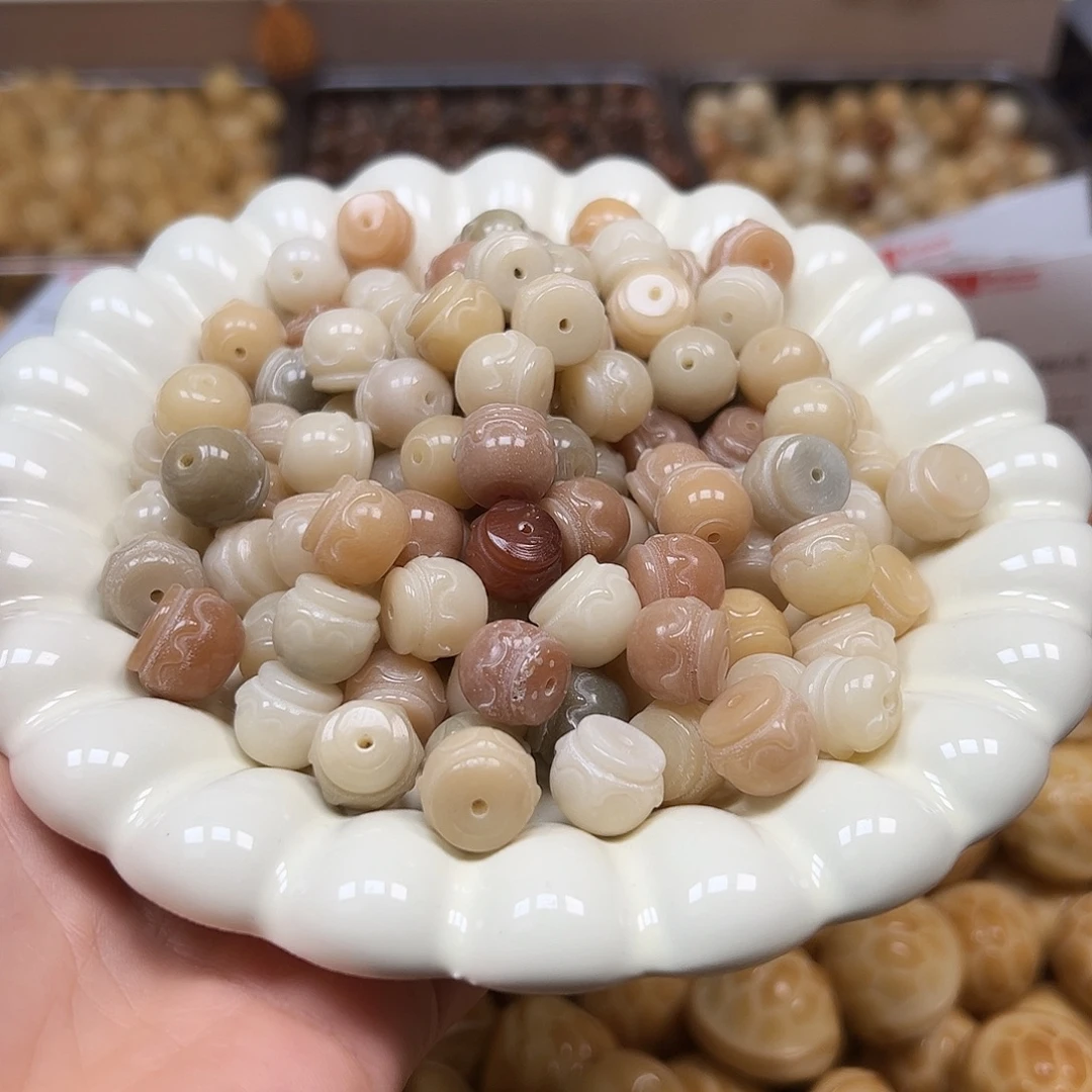 手串菩提根/象牙果微瑕多宝蜜罐50颗