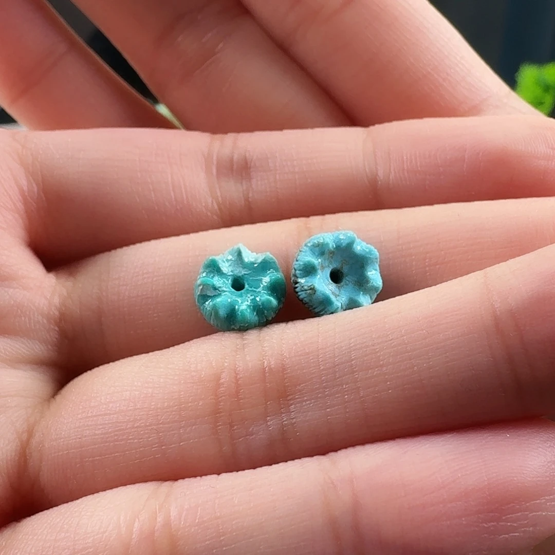 三***藏绿松石未镶嵌吊坠(不含链)