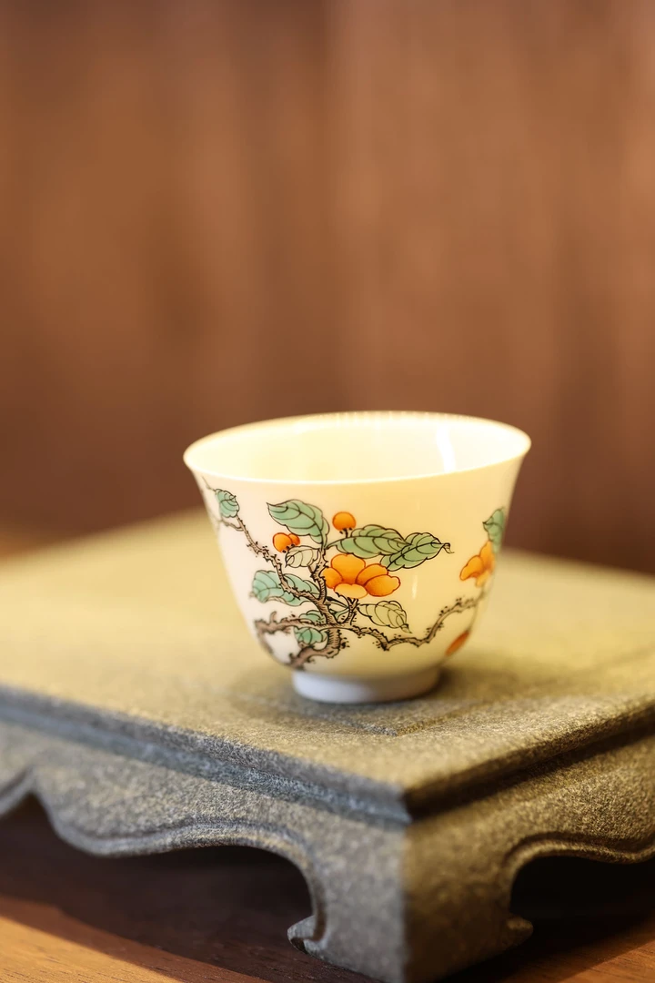 古阅和风·古彩福利杯景德镇纯手工手绘陶瓷