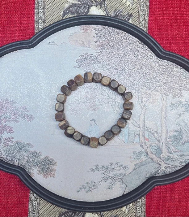 芽白随形四方8mm男女配饰香味好手工珠串DIY编织