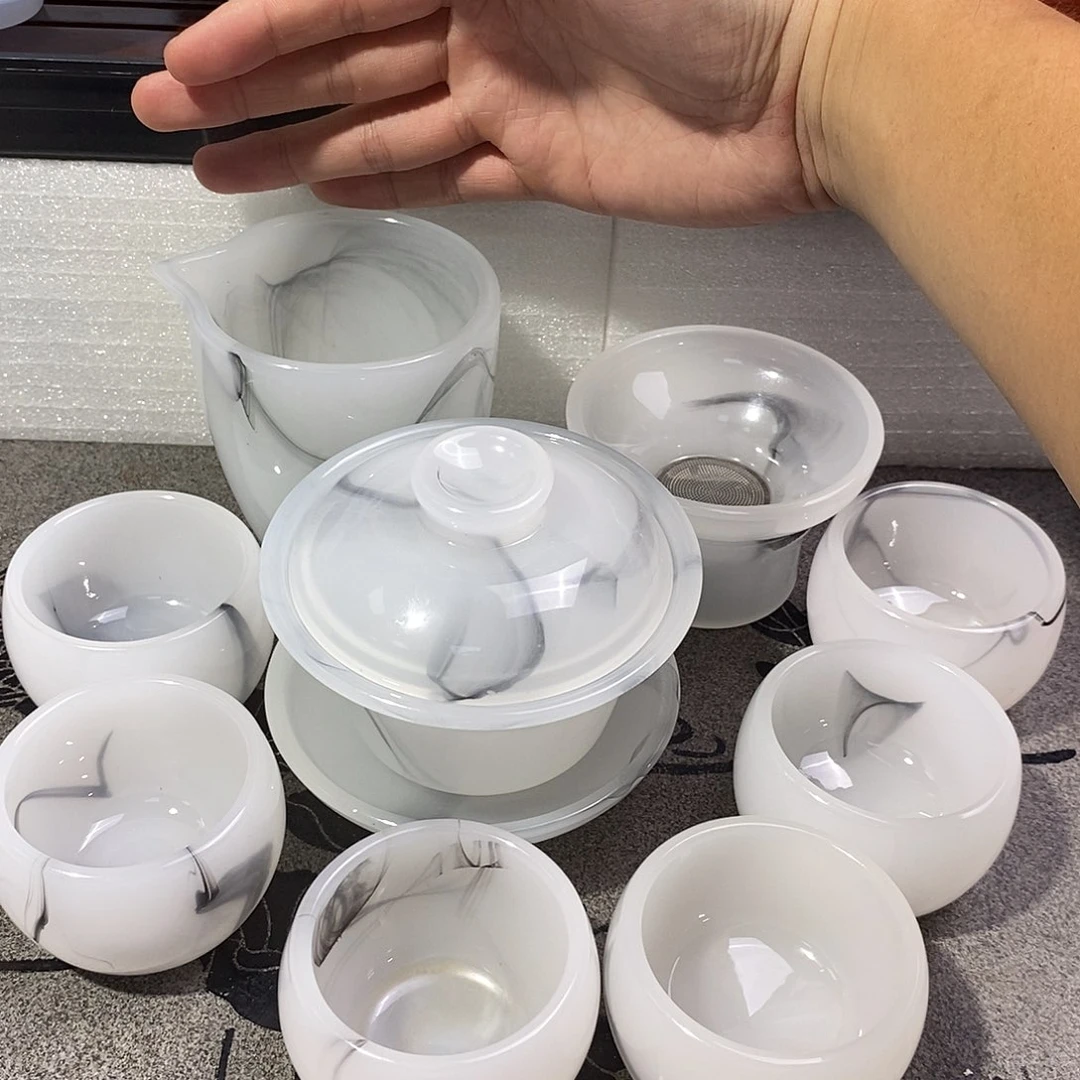 古法琉璃水墨套装九件套