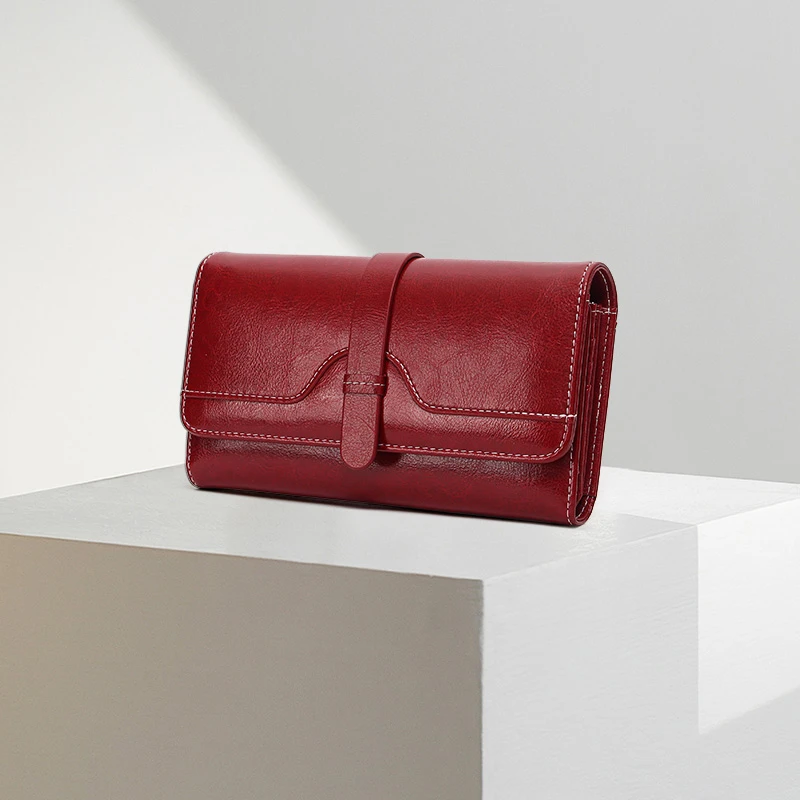 【有钱花】【潘文青补贴】女士长款夹包时尚手包Q608-21982-AC