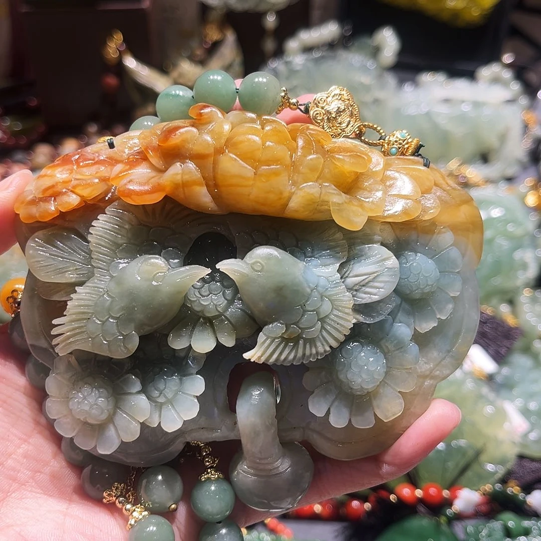 未镶嵌岫玉毛衣链妙*