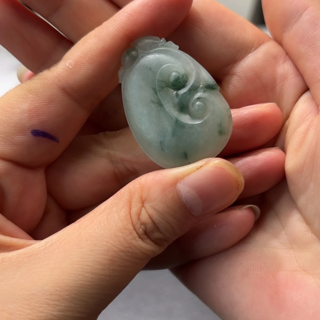 ****果定制翡翠未镶嵌天然缅甸翡翠A货精美如意