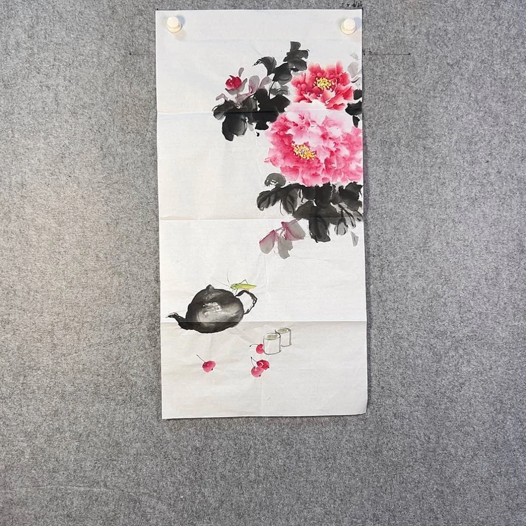 国画282 花鸟在此处飞翔也不