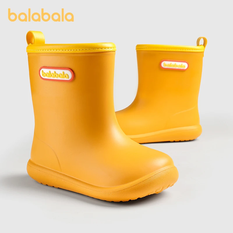 巴拉巴拉儿童雨鞋女童2025新款水鞋防滑女款小童幼儿防水小孩胶鞋