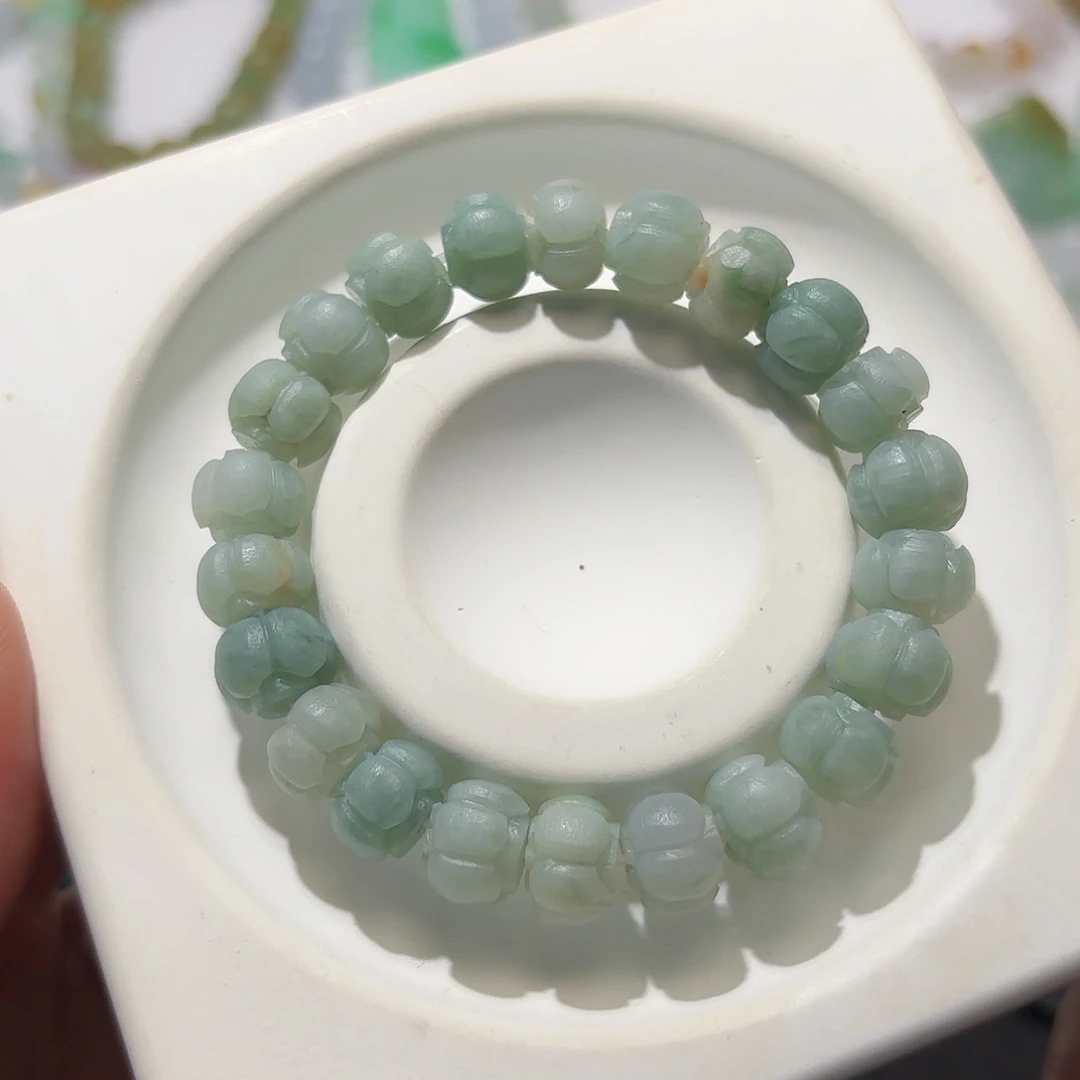 定制翡翠未镶嵌天然缅甸非常Ａ货莲花珠不退不换