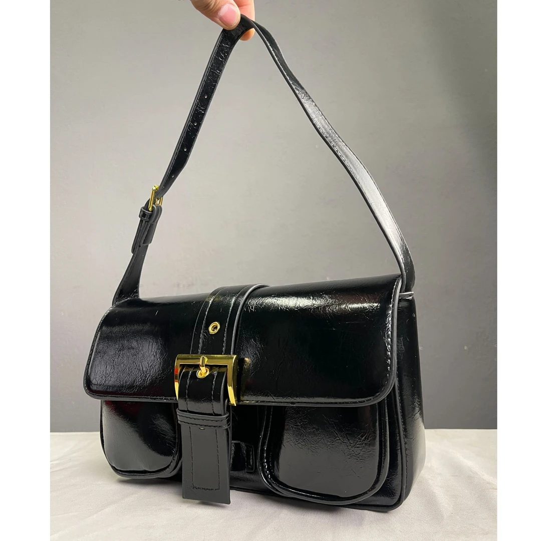 女包轻奢时尚百搭黑色复古小众单肩肩包