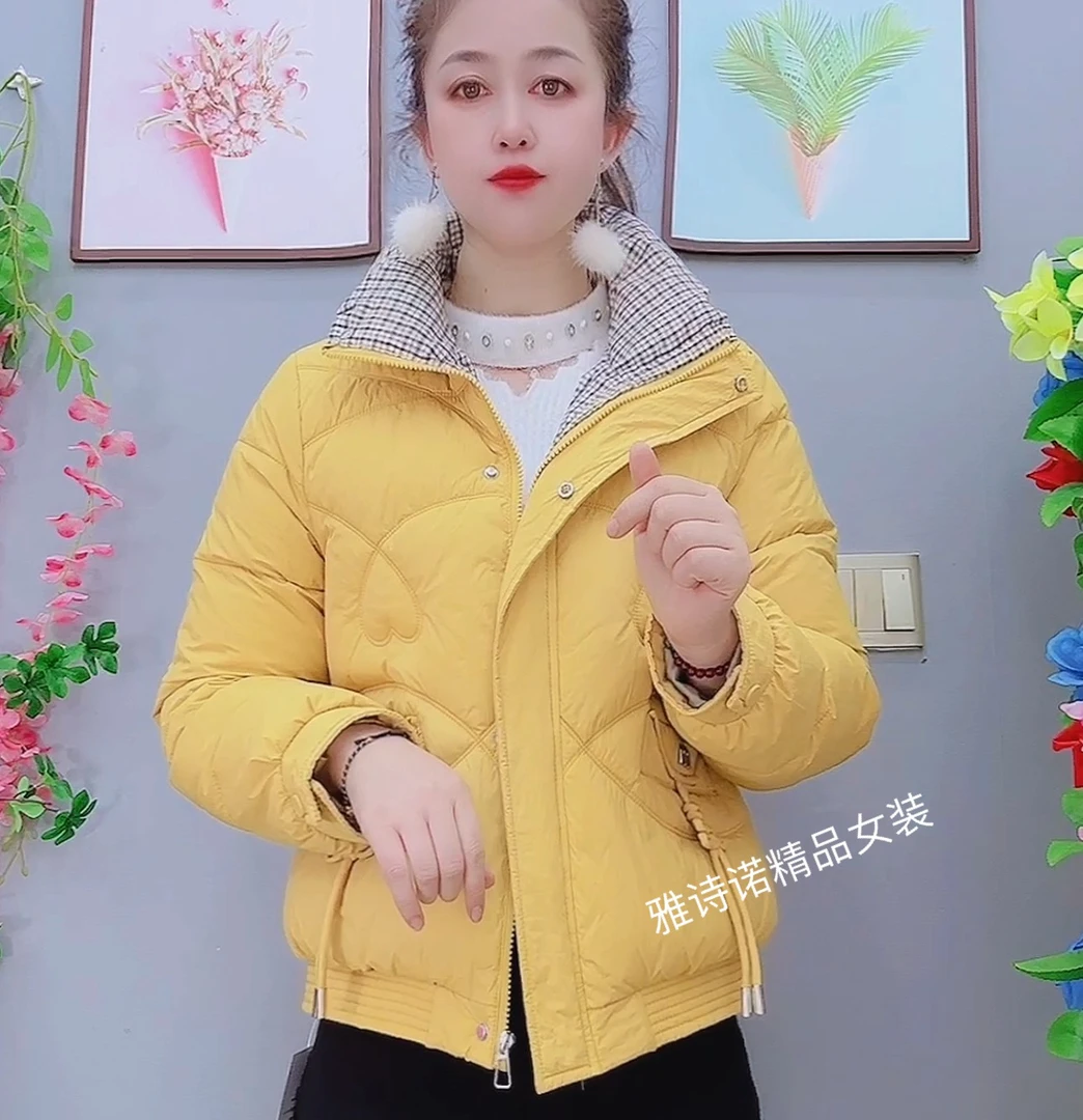 2025冬季新款短款立领棉服女防寒时尚棉袄洋气宽松保暖棉衣外套