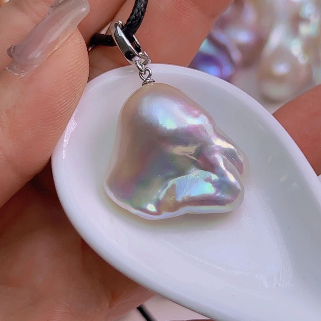 淡水珍珠未镶嵌吊坠(赠链)