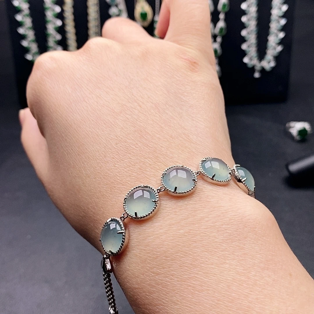 翡翠银S925镶嵌戒指