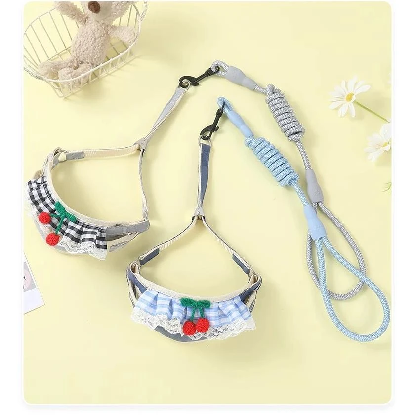 狗狗牵引绳遛狗链子小型犬专用猫咪胸背带泰迪博美比熊小狗牵狗绳