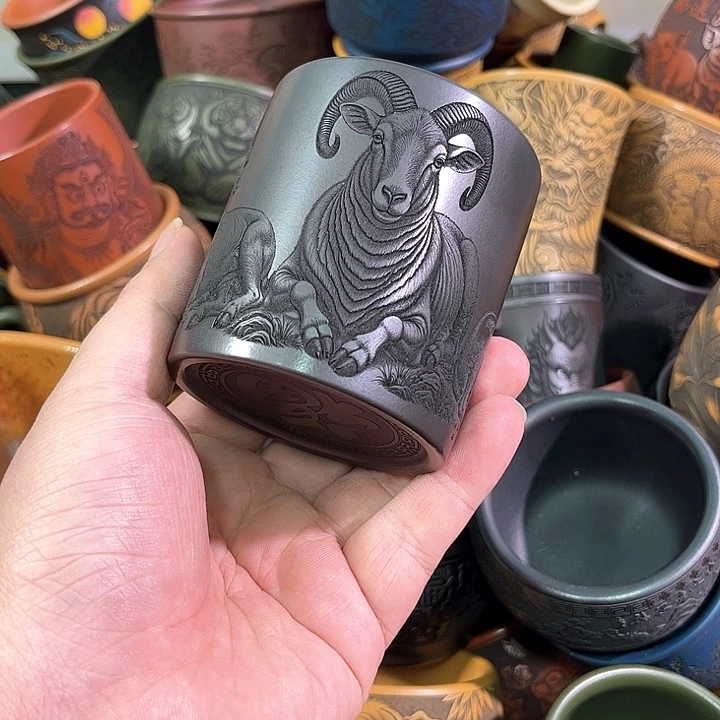 茶杯紫砂全手工紫砂主任杯