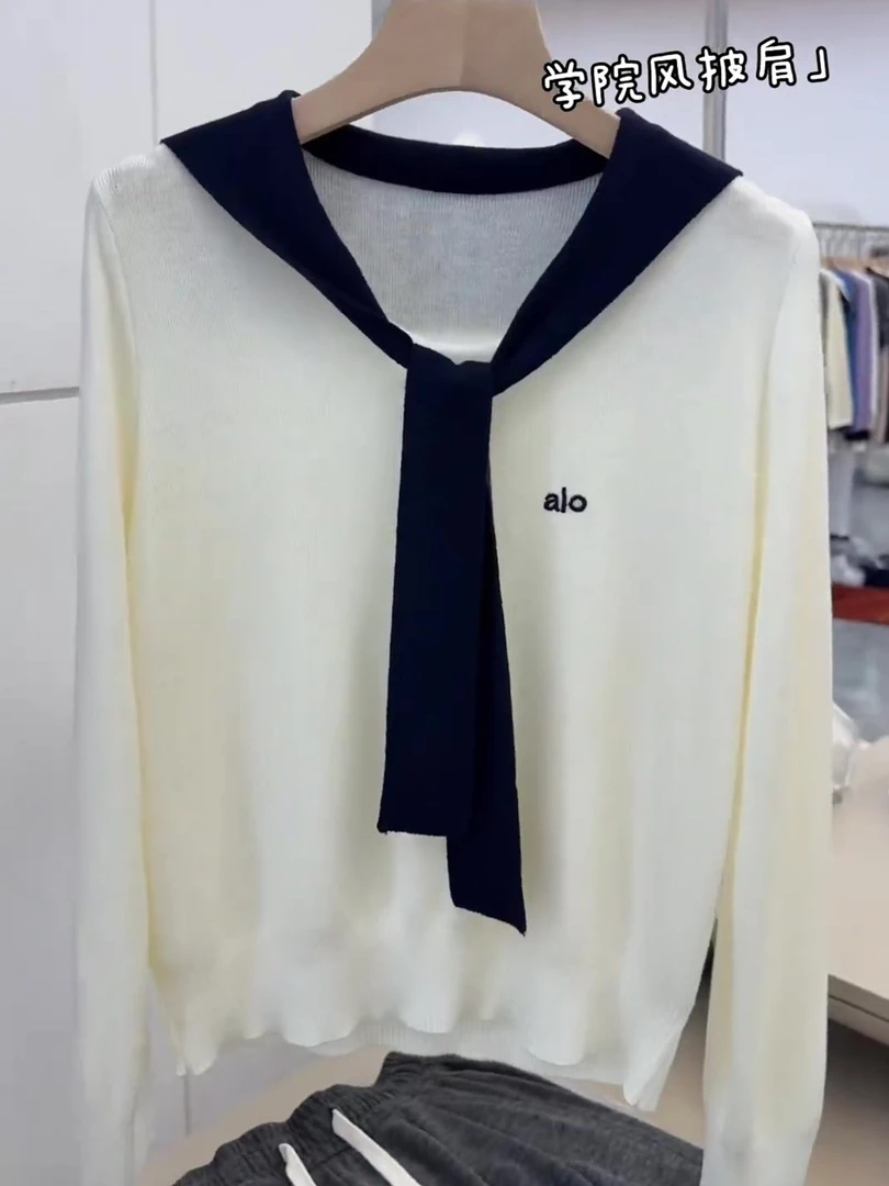 韩版学院风撞色披肩设计感针织衫2025秋季新品女装百搭套头毛衣