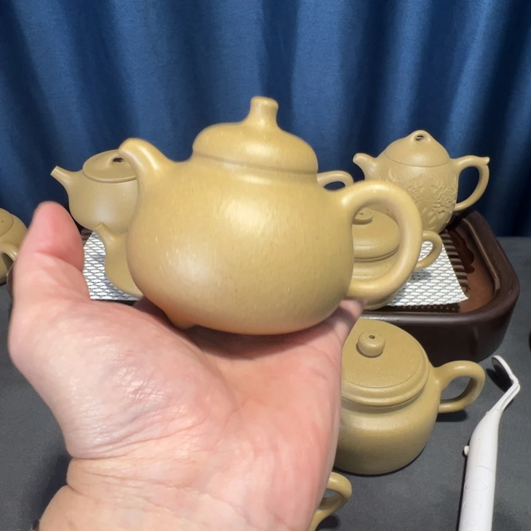 茶壶紫砂梨皮三足乳鼎