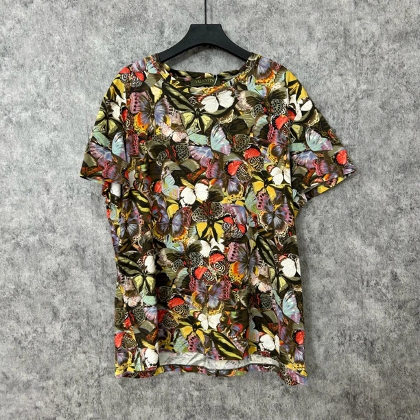 95新 Valentino/华伦天奴 满印蝴蝶半袖T恤