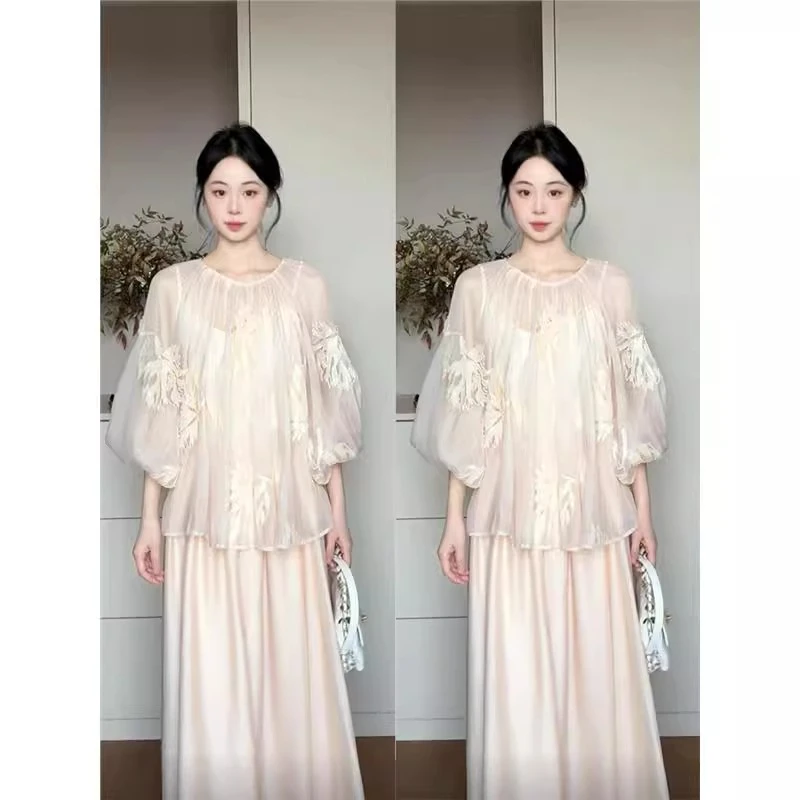 新中式女装中国风上衣清冷松弛感禅意风套装旗袍连衣裙2025年新款