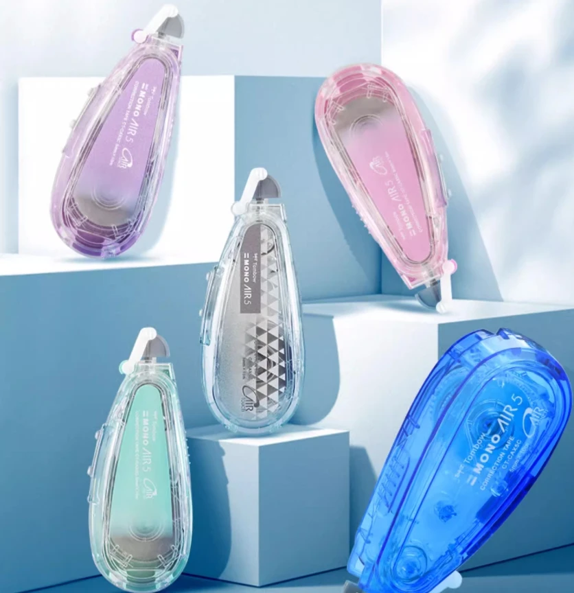 日本Tombow蜻蜓修正带替芯MONO静音可换芯小学生用透明涂改带盒装